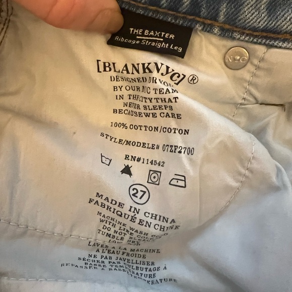 Blank NYC The Baxter Ribcage Straight Leg Jean in Bloom For You SOLD OUT - Picture 10 of 11